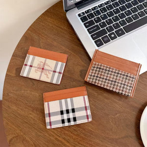 Luxury Quilted Wallet Card Case