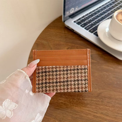Luxury Quilted Wallet Card Case
