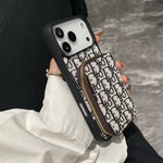 Sleek Protective Case with Card Holder - For iPhone 13/14 | Luxury Protective Case with Raised Lens Bezel