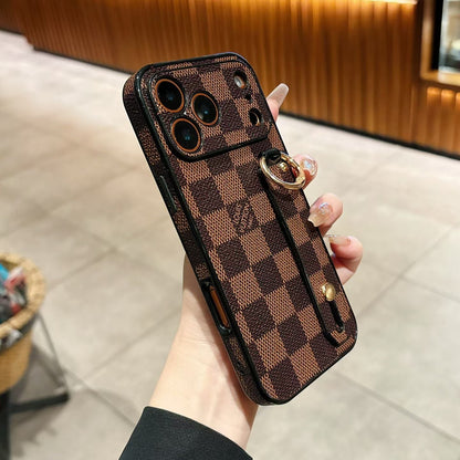 Luxury Shockproof iPhone Case with Hand Grip