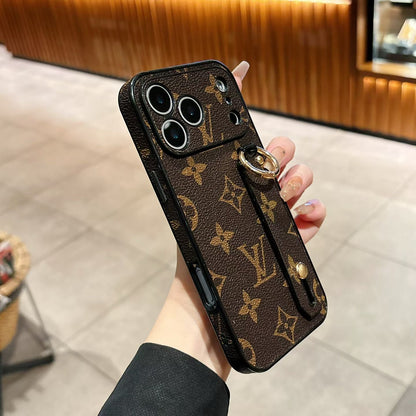 Luxury Shockproof iPhone Case with Hand Grip