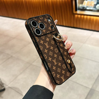 Luxury Shockproof iPhone Case with Hand Grip