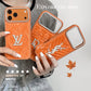 Luxury Monogram Protective iPhone Case - LV / For iPhone 15 | Luxury Protective Case with Raised Lens Bezel