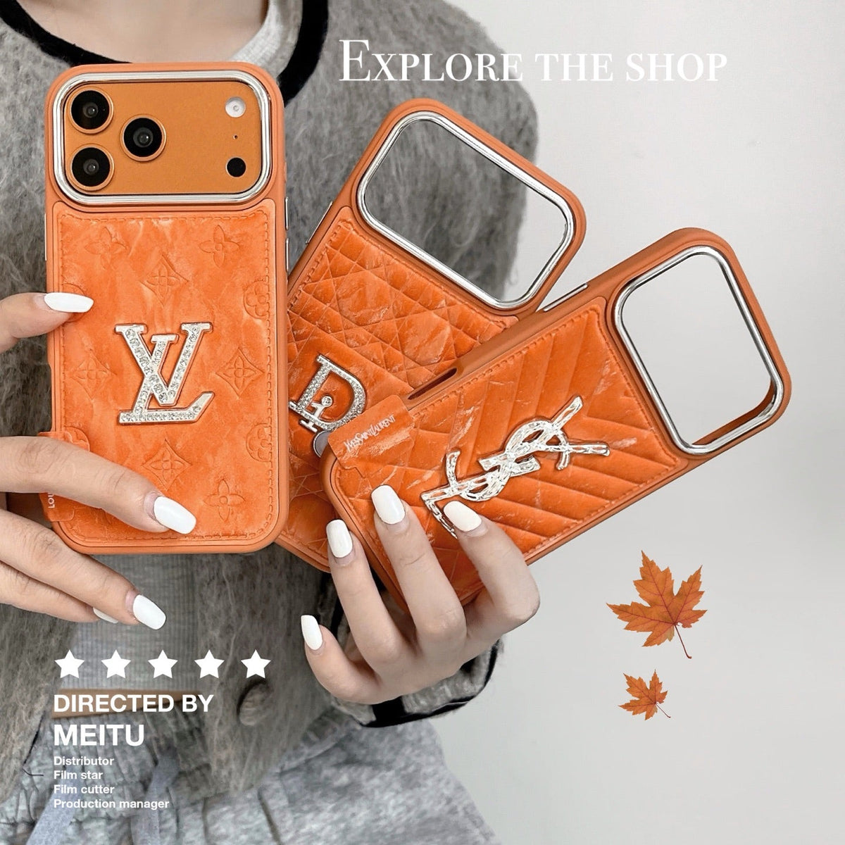 Luxury Monogram Protective iPhone Case - LV / For iPhone 15 | Luxury Protective Case with Raised Lens Bezel