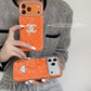 Luxury Monogram Protective iPhone Case - LV / For iPhone 15 Pro | Luxury Protective Case with Raised Lens Bezel