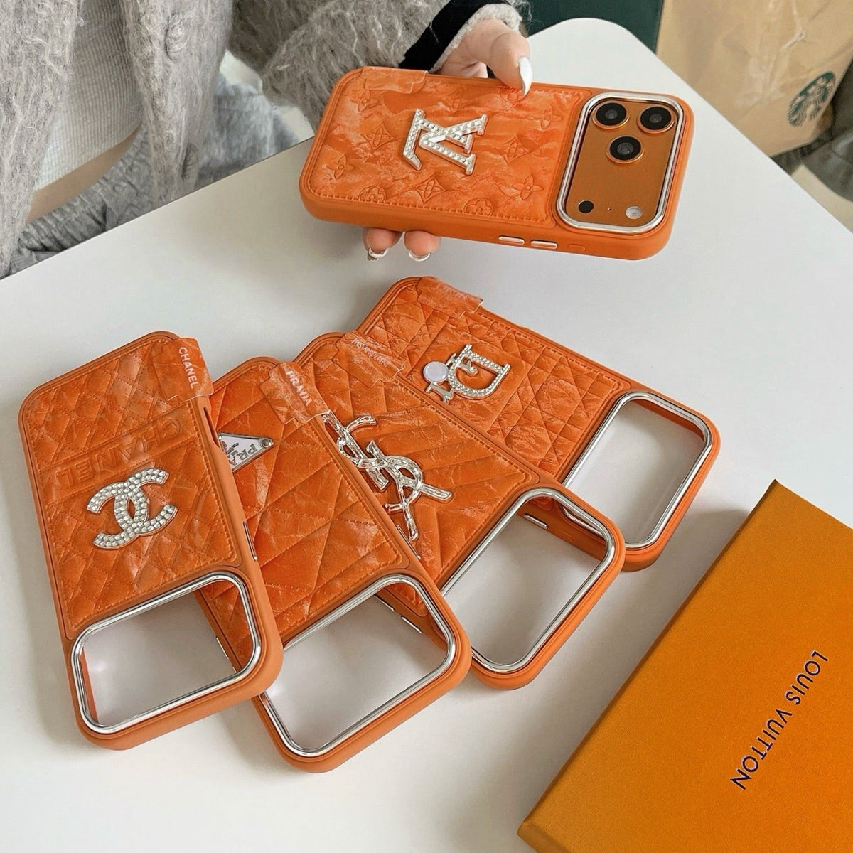 Luxury Monogram Protective iPhone Case - LV / For iPhone 13 | Luxury Protective Case with Raised Lens Bezel