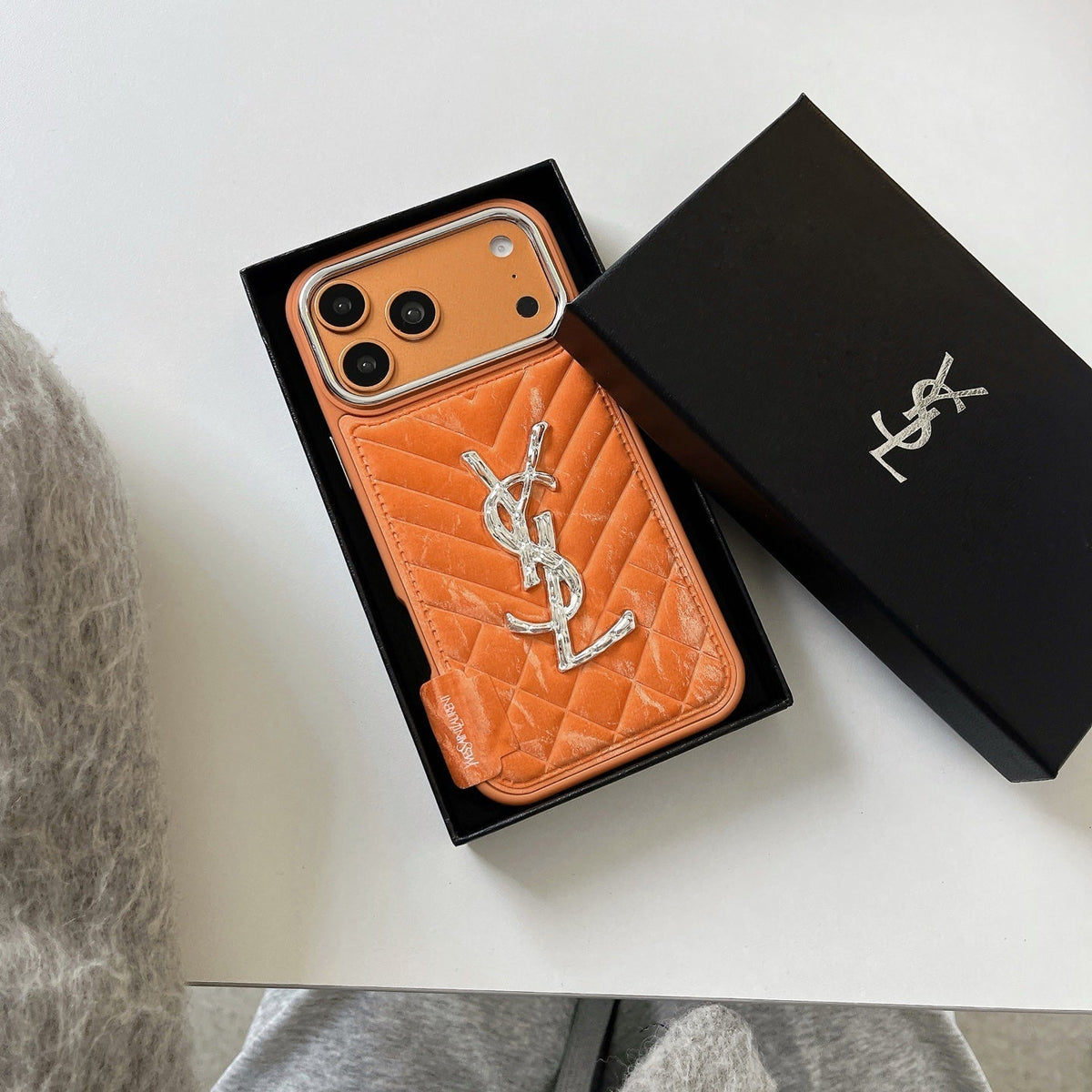 Luxury Monogram Protective iPhone Case - LV / For iPhone 14 | Luxury Protective Case with Raised Lens Bezel