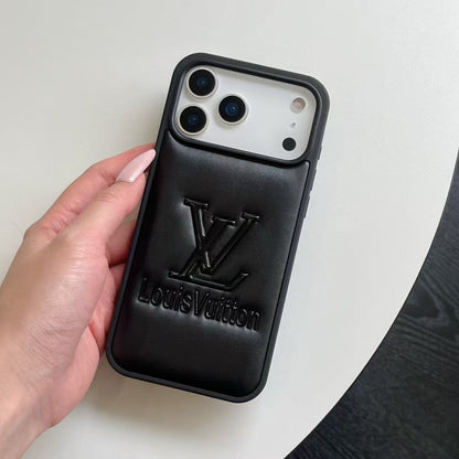 Soft Silicone iPhone Case - Black / For iPhone 13 Pro | Luxury Protective Case with Raised Lens Bezel