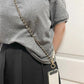 Pearl & Leather Chain Phone Strap