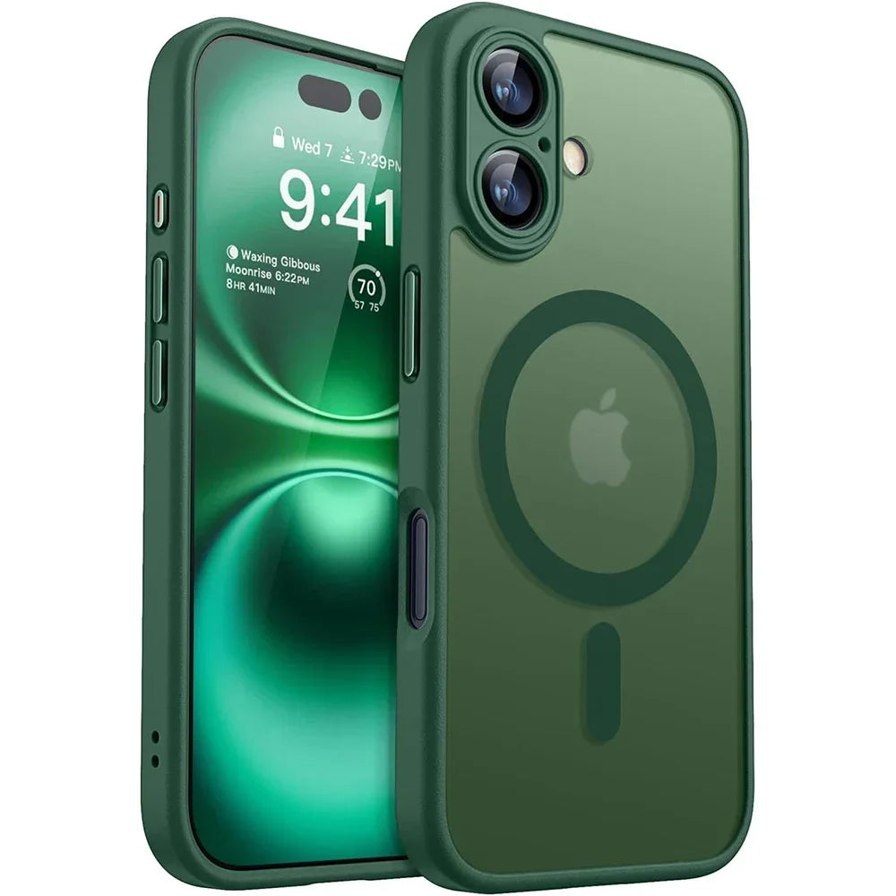 Translucent Magnetic Armor Case - Green