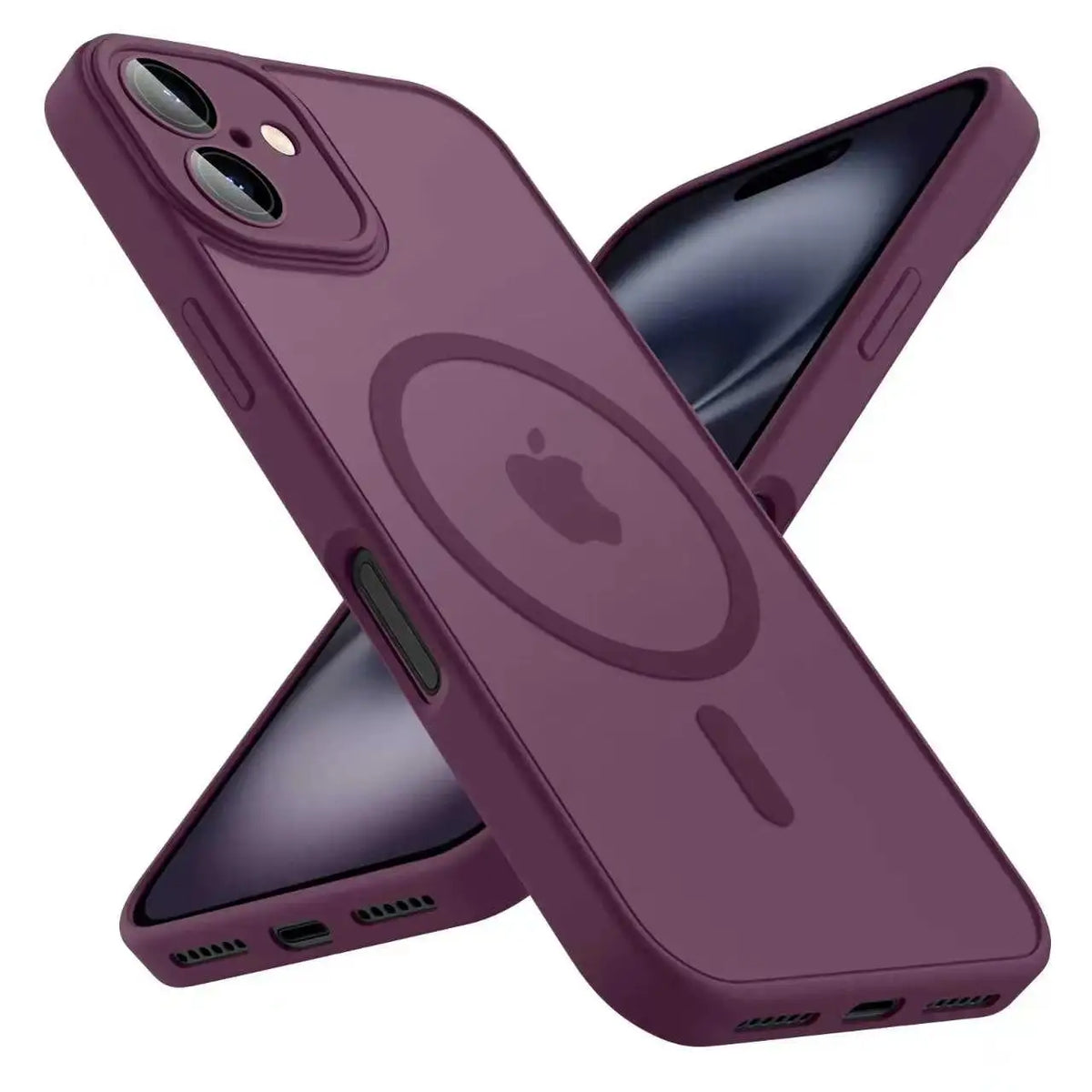 Translucent Magnetic Armor Case - Cherry Red