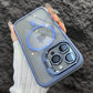 Magnetic Camera Ring Stand Case with Lens Protector - Light Blue