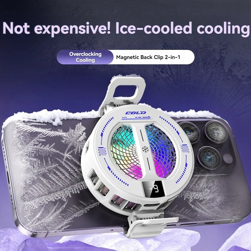 Magnetic Phone Cooler with Temperature Display