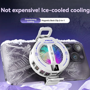 Magnetic Phone Cooler with Temperature Display