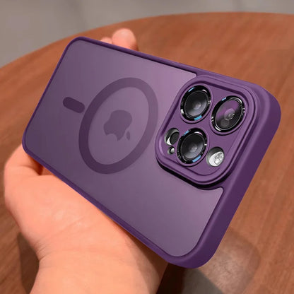 Matte Armor Magnetic Case with Camera Guard - Purple