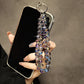 Crystal Bead Phone Wrist Chain