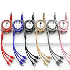 3-in-1 Retractable Charging Cable