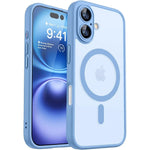 Translucent Magnetic Armor Case - Light Blue