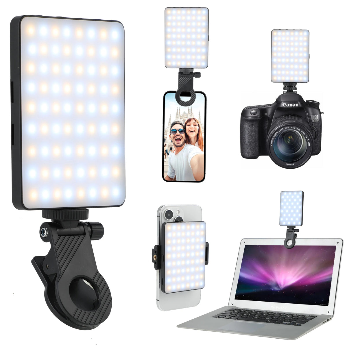 72-LED Rechargeable Selfie Light