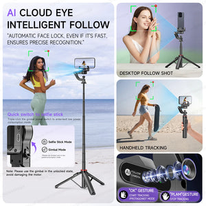 AI Face Tracking Gimbal Stabilizer