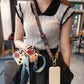 Retro Pattern Crossbody Phone Strap