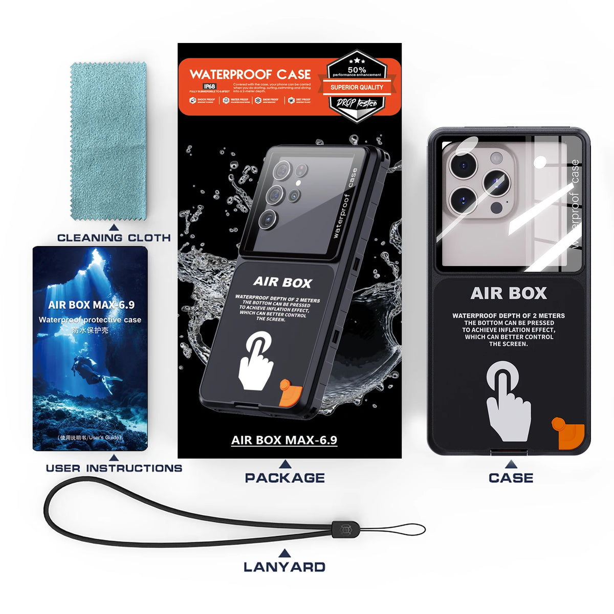 IP68 Waterproof Phone Pouch
