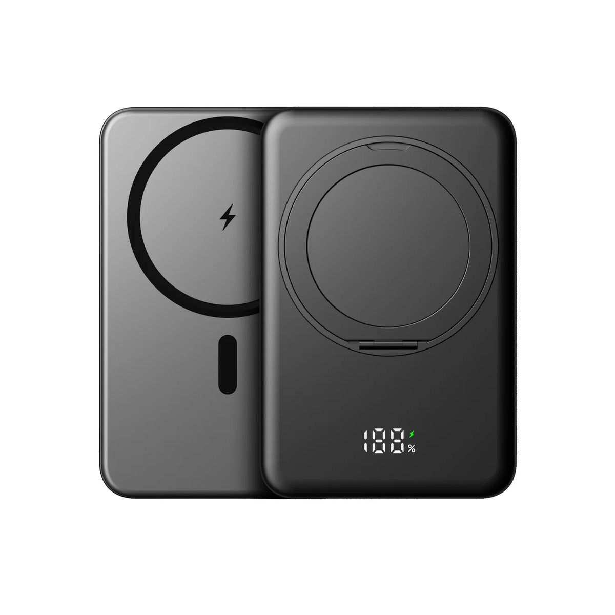 Slim Magnetic Power Bank with Stand