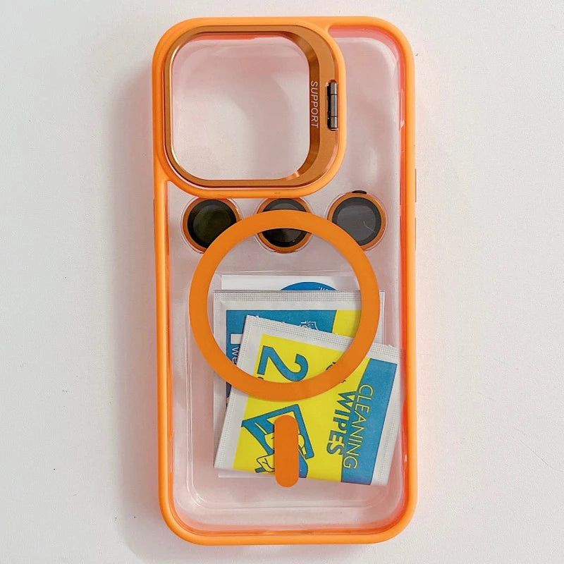 Magnetic Camera Ring Stand Case with Lens Protector - view 2