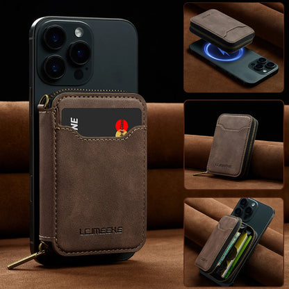 Magnetic Zip Card & Coin Wallet