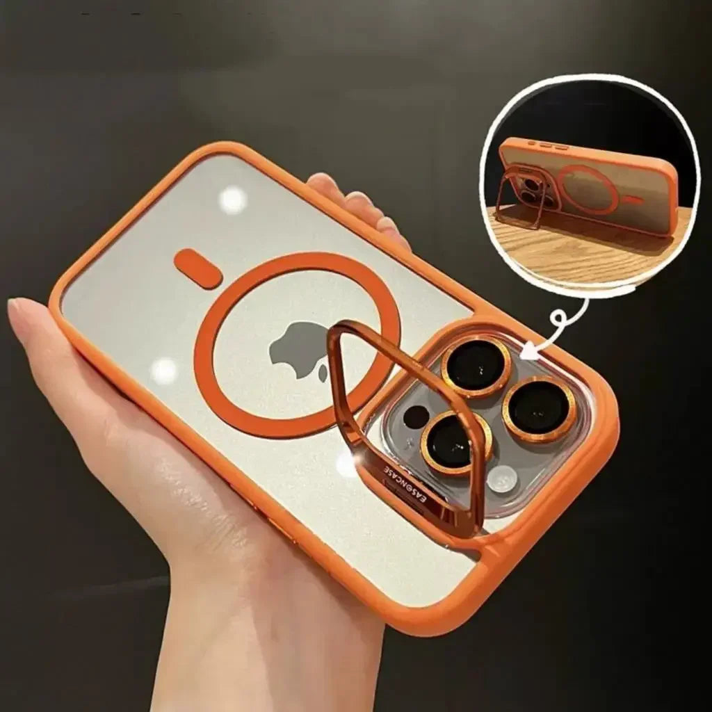 Magnetic Camera Ring Stand Case with Lens Protector - view 1